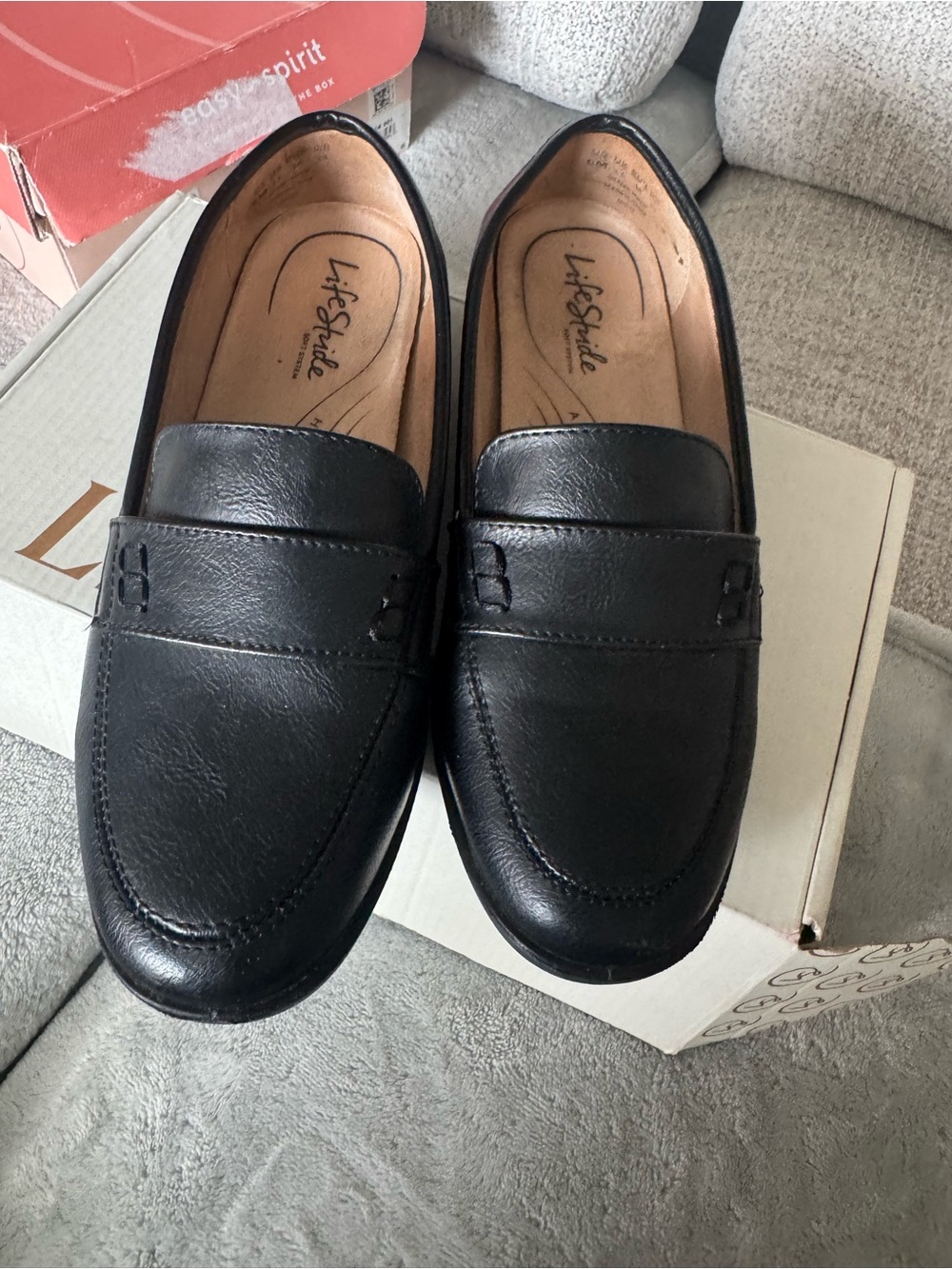 Life Stride Black Classic Penny Loafers